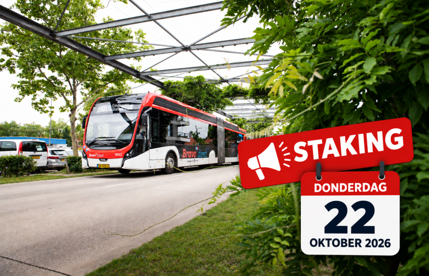 Staking streekvervoer donderdag 22 oktober 2026