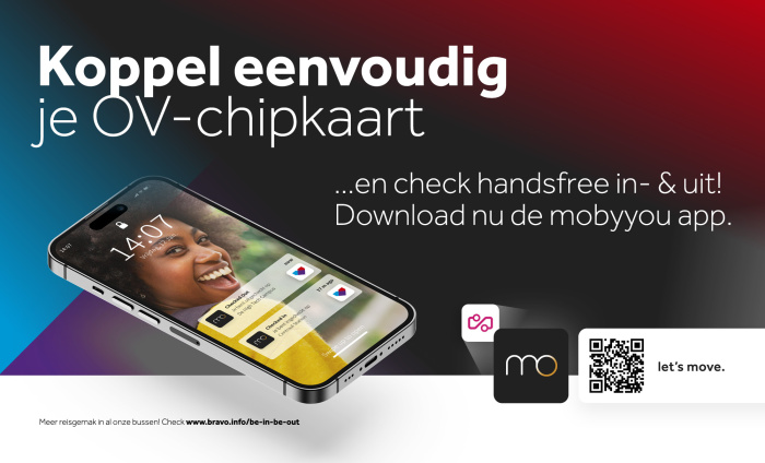Koppel nu eenvoudig je OV-chipkaart in de mobyyou-app