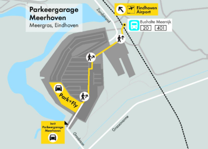 Hermes en Q-Park introduceren Park & Fly Eindhoven