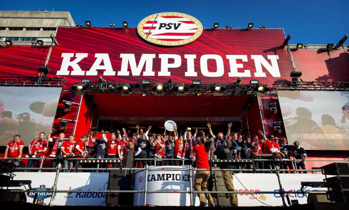 Huldiging PSV in Eindhoven