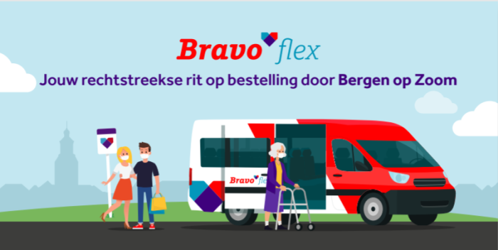 Bravoflex, jouw rechtstreekse rit op bestelling door Bergen op Zoom